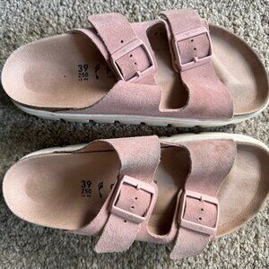 Birkenstock Papillio Pink Suede Size 39 (7.5) ARIZONA style